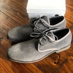 John Lennon Corduroy Montreal Grey Mens Shoes 10